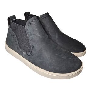 OluKai Pehuea Mid Chelsea Boots Lava Rock Onyx Womens Size 7 EU 37 Sample No Box